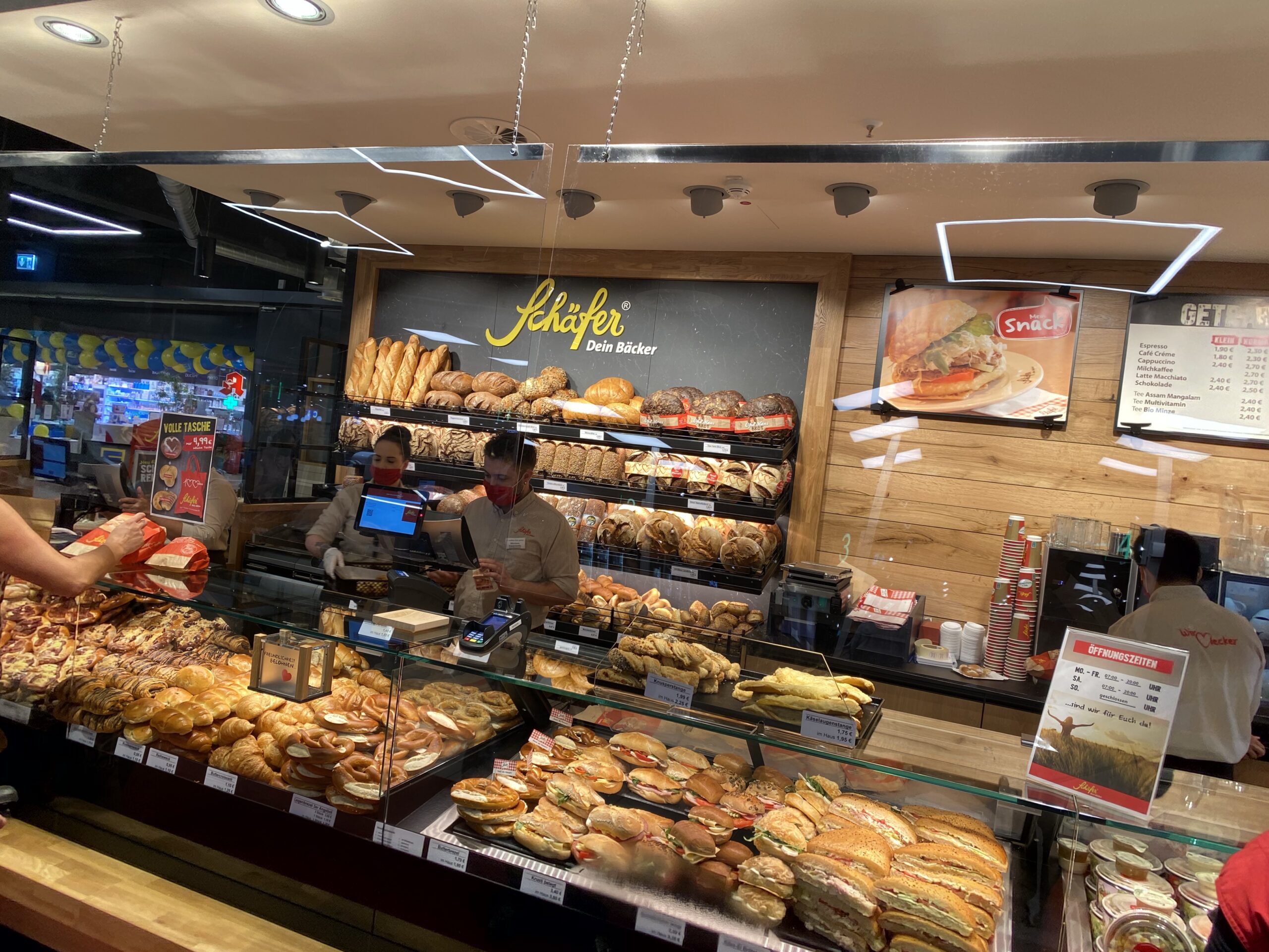 Shopeinrichtung für Bäckerei Schäfer in Frankfurt/Main