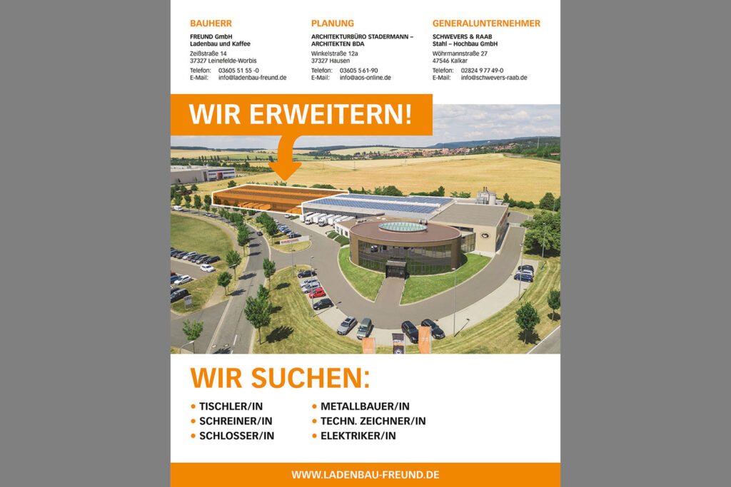 Wir erweitern!